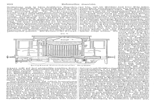 Ein detailliertes Schema eines Automotors mit beschrifteten Komponenten wie Kolben und Ventilen, begleitet von dem Text "Deutsches Patent 890,000,000 - Schematics of the Engine".
