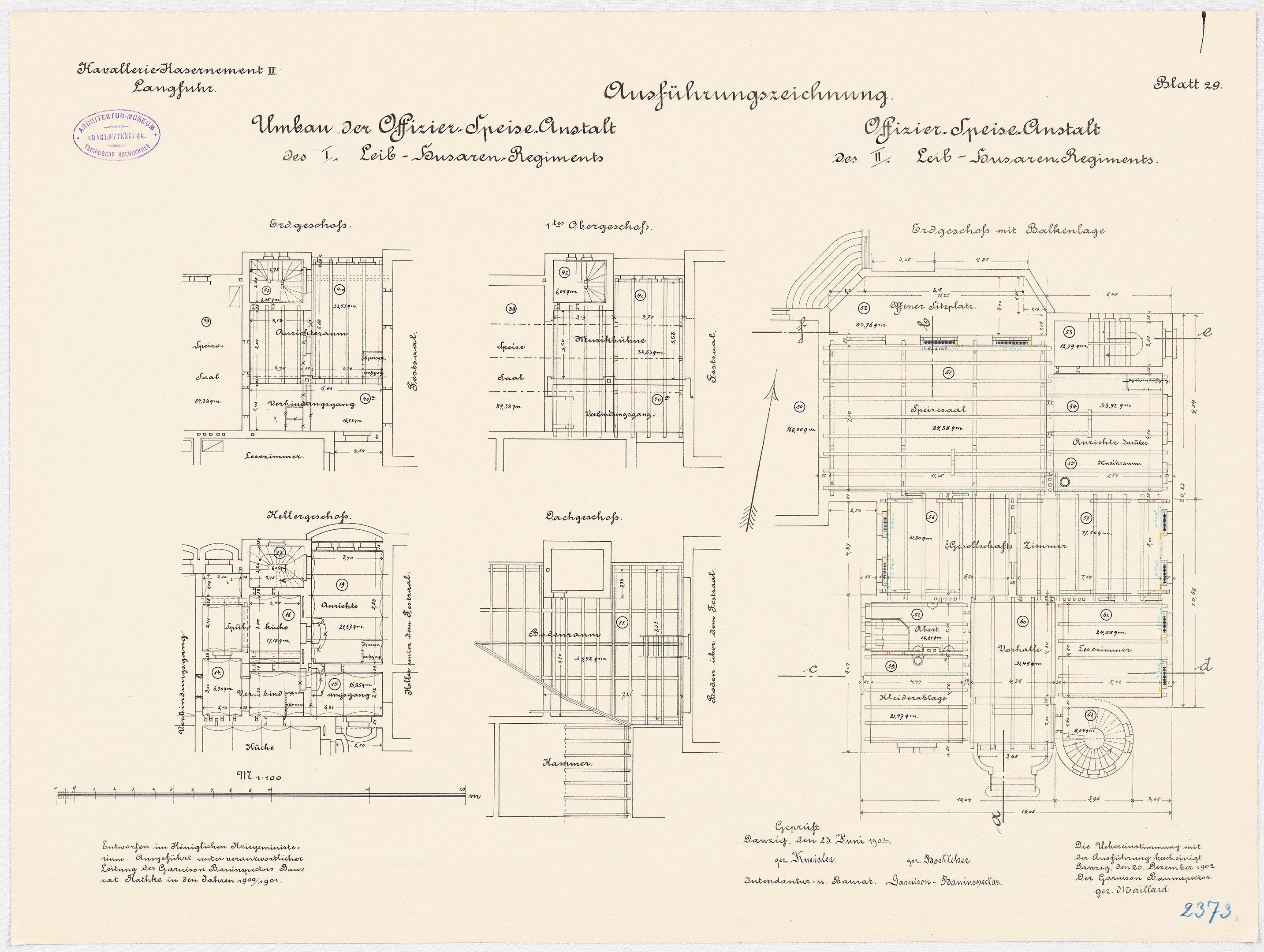 Schwarz-weißer Grundriss des ehemaligen Bundeskanzleramts, zeigt detaillierte architecturale Layout und Anmerkungen.