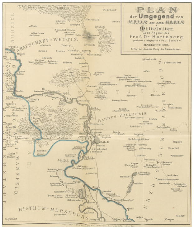 Ein vergilbtes 19. Jahrhundert-Karte des Deutschen Reiches, die den Rhein Fluss hervorhebt mit handgeschriebenen Textanmerkungen auf altem Papier.